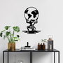 Wallity Atlas - 461 Escultura de Pared de Metal Negra